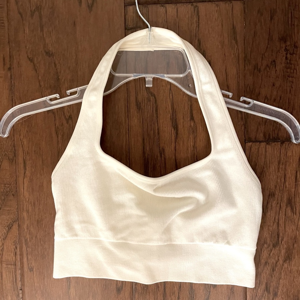 cream piper seamless bralette from fabletics!!
